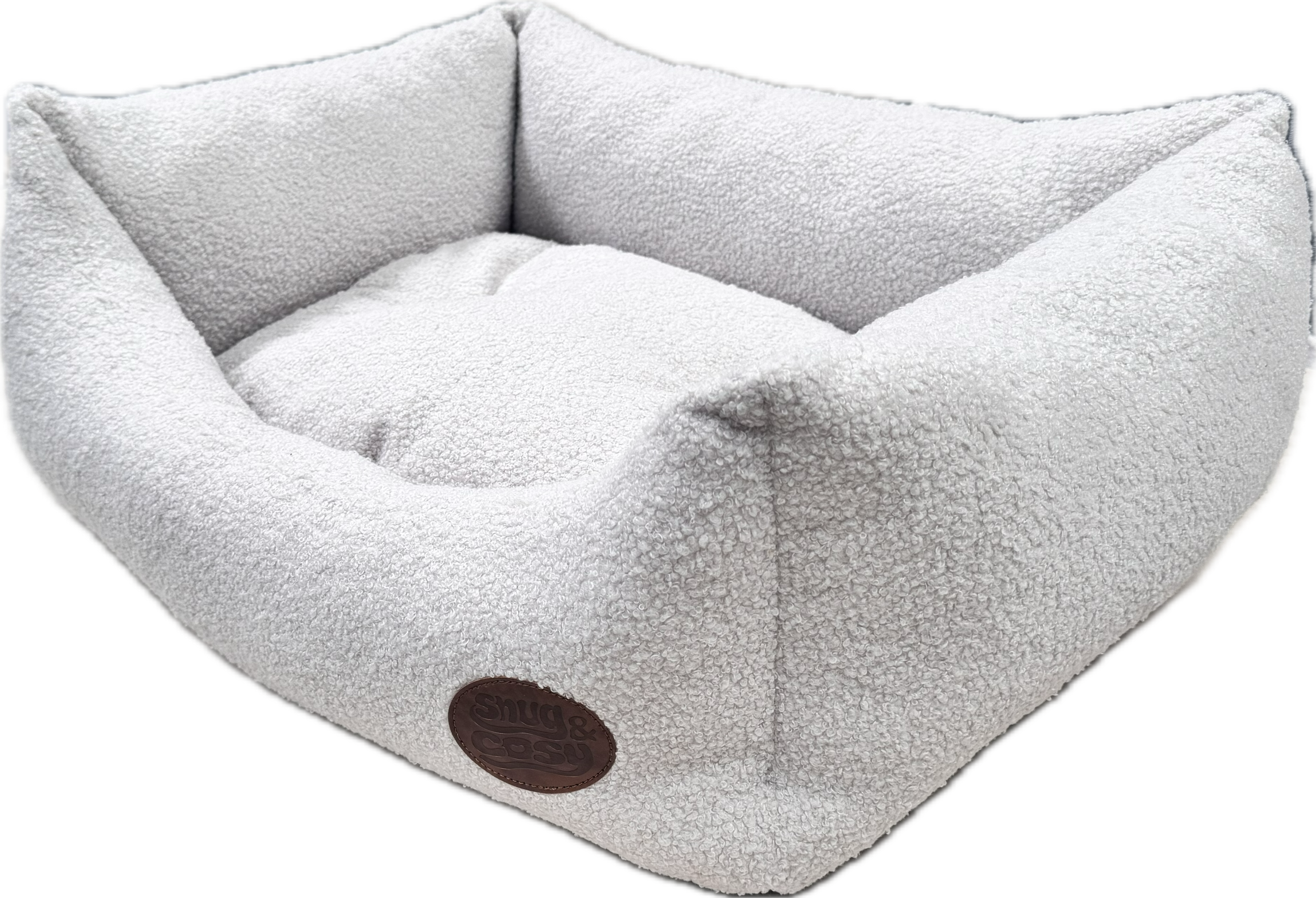 Teddy Boucle Plush Dog Bed