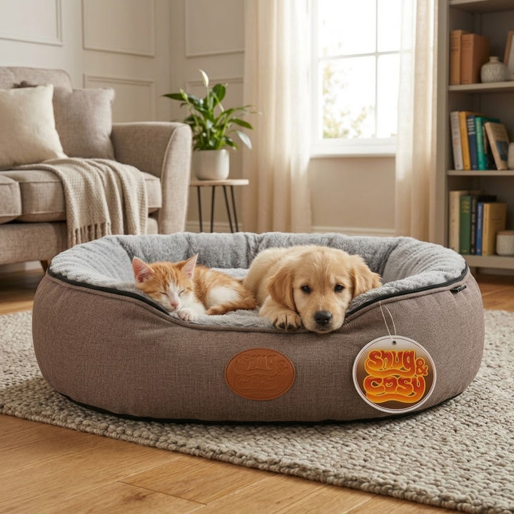 Oval Faux Fur (Cover Only) - Ultimate Comfort for Your Pets - for dogs Snug and Cosy Pets