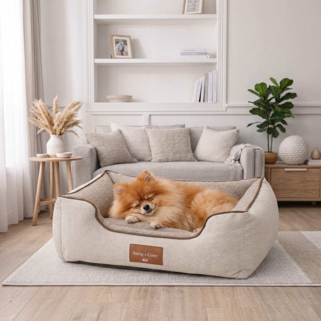 Heritage Tweed High Sided Orthopaedic Bed - Ultimate Comfort for Your Furry Friend - Dog Bed for dogs Snug and Cosy Pets