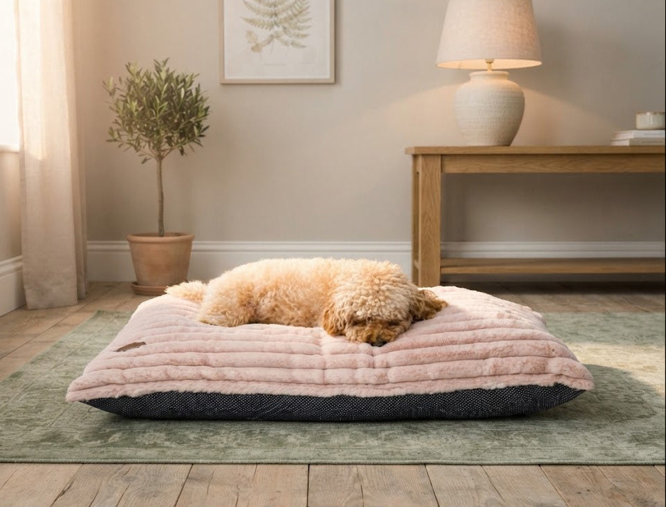 COVER Alaska Faux Fur Dog Pet Cushion Washable Non-Slip - Dog Cushion for dogs Snug and Cosy Pets