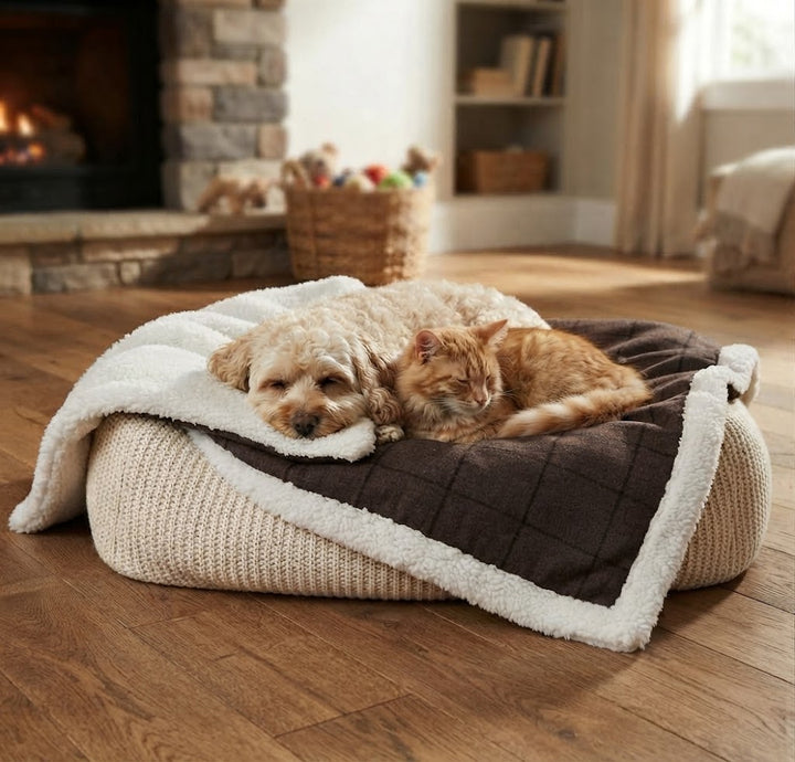 Cambridge Fleece Lined Pet Blanket - Soft Washable Dog & Cat Blanket - pet range for dogs Snug and Cosy Pets