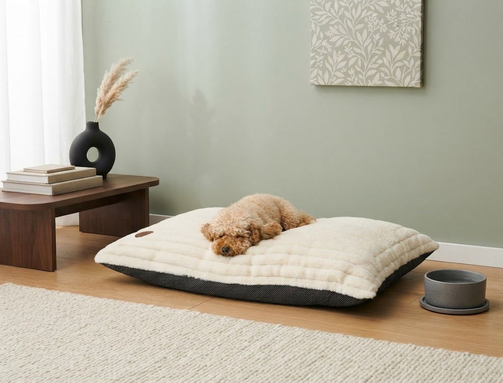 Alaska Faux Fur Dog Pet Cushion Washable Non-Slip - Dog Cushion for dogs Snug and Cosy Pets