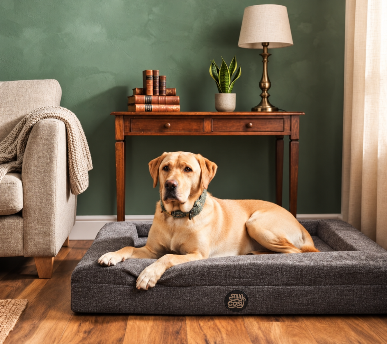 Ascot Orthopaedic Dog Lounger Beds - Comfort & Support for Your Pet - for dogs Snug and Cosy Pets