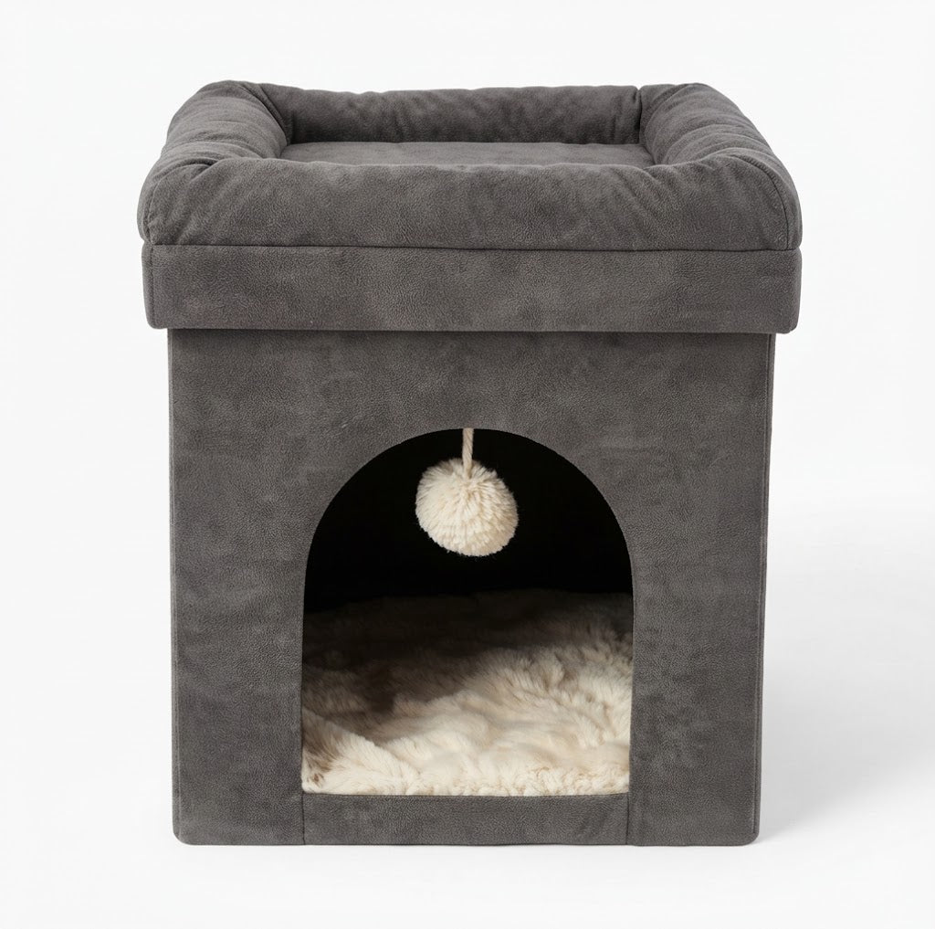 Cat In a Box - The Perfect Covered Cat Bed Enclosure for Your Feline's Comfort - Cat Beds for dogs Snug and Cosy Pets
