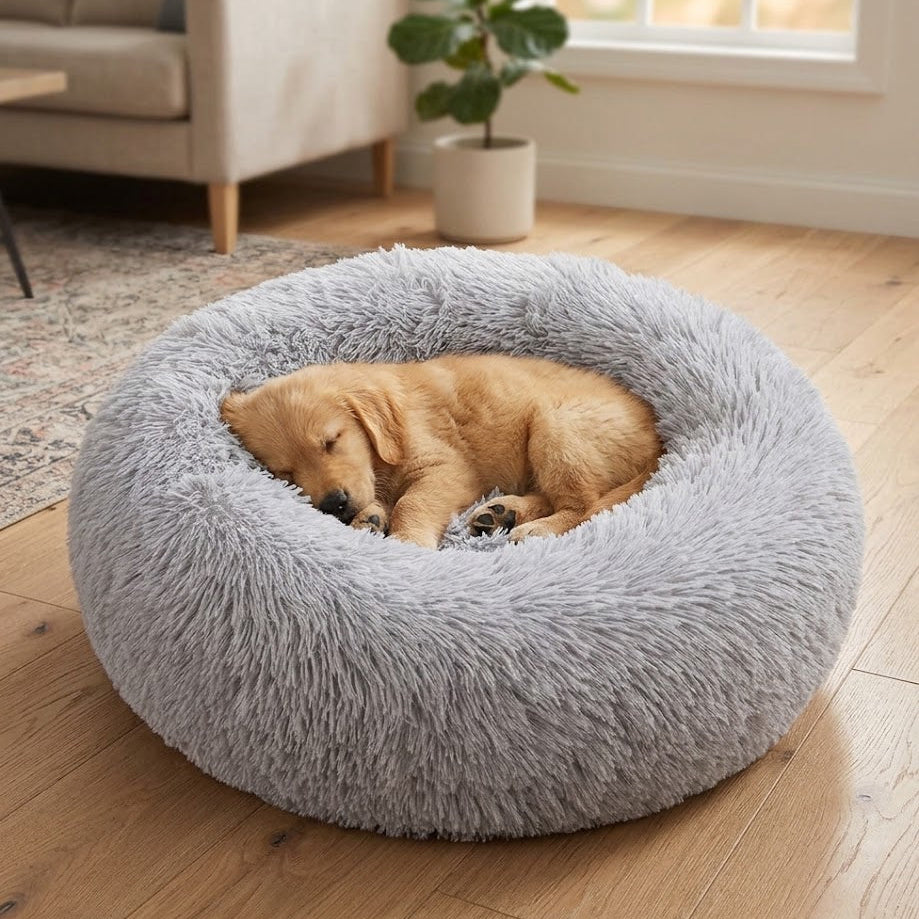 Cozy Anti Anxiety Donut Dog Pet Bed – The Ultimate Comfort for Your Furry Friend - Pet Beds for dogs Snug and Cosy Pets