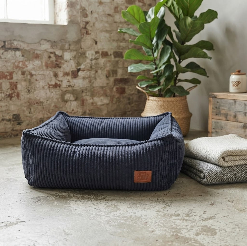 The San Remo Chunky Cord Dog Bed - Ultra Comfortable Cover Only - for dogs Snug and Cosy Pets