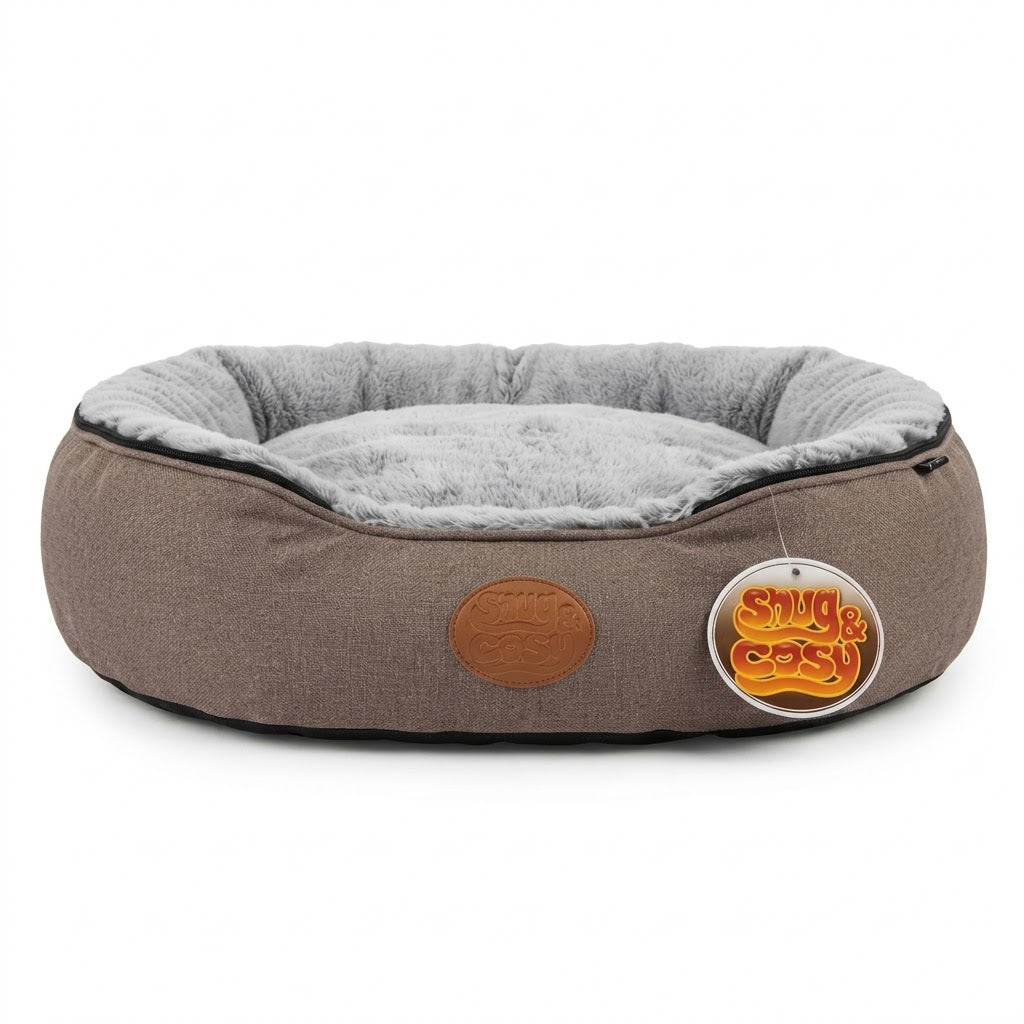 Oval Faux Fur (Cover Only) - Ultimate Comfort for Your Pets - for dogs Snug and Cosy Pets