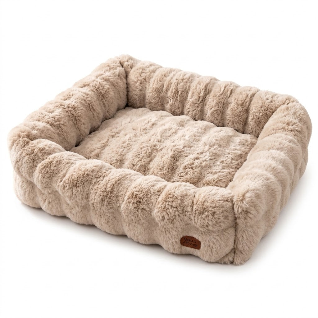 Ripple Faux Fur Bed - for dogs Snug and Cosy Pets