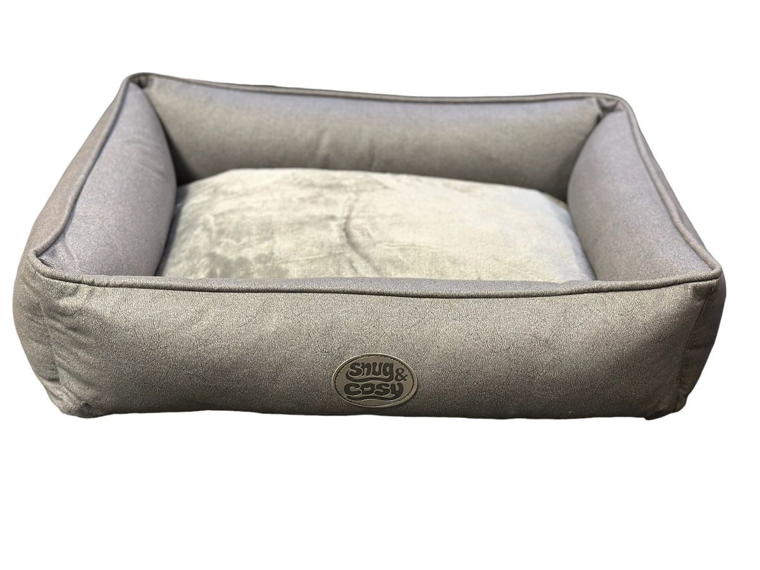 Charlie Dog Pet Bed Removable Cover Velvet Hollowfibre Filling