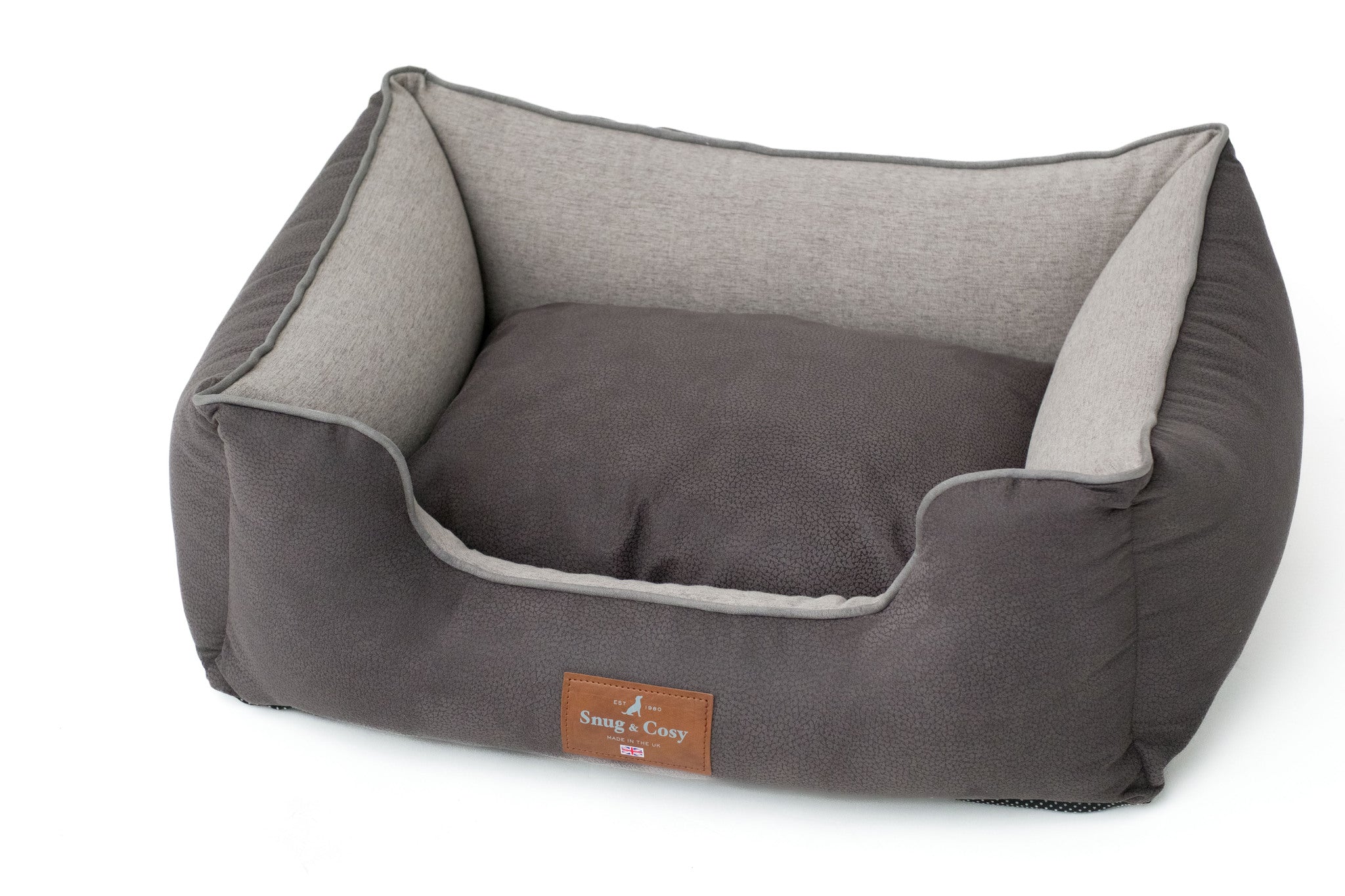 ELEGANCE Faux Leather High Sided Dog bed