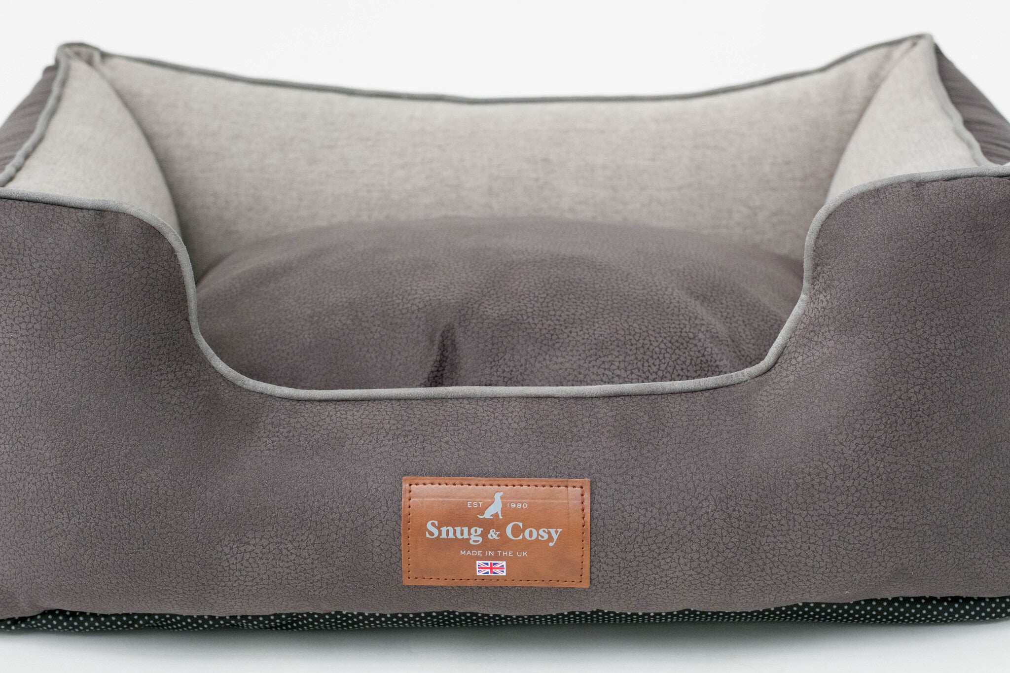 ELEGANCE Faux Leather High Sided Dog bed