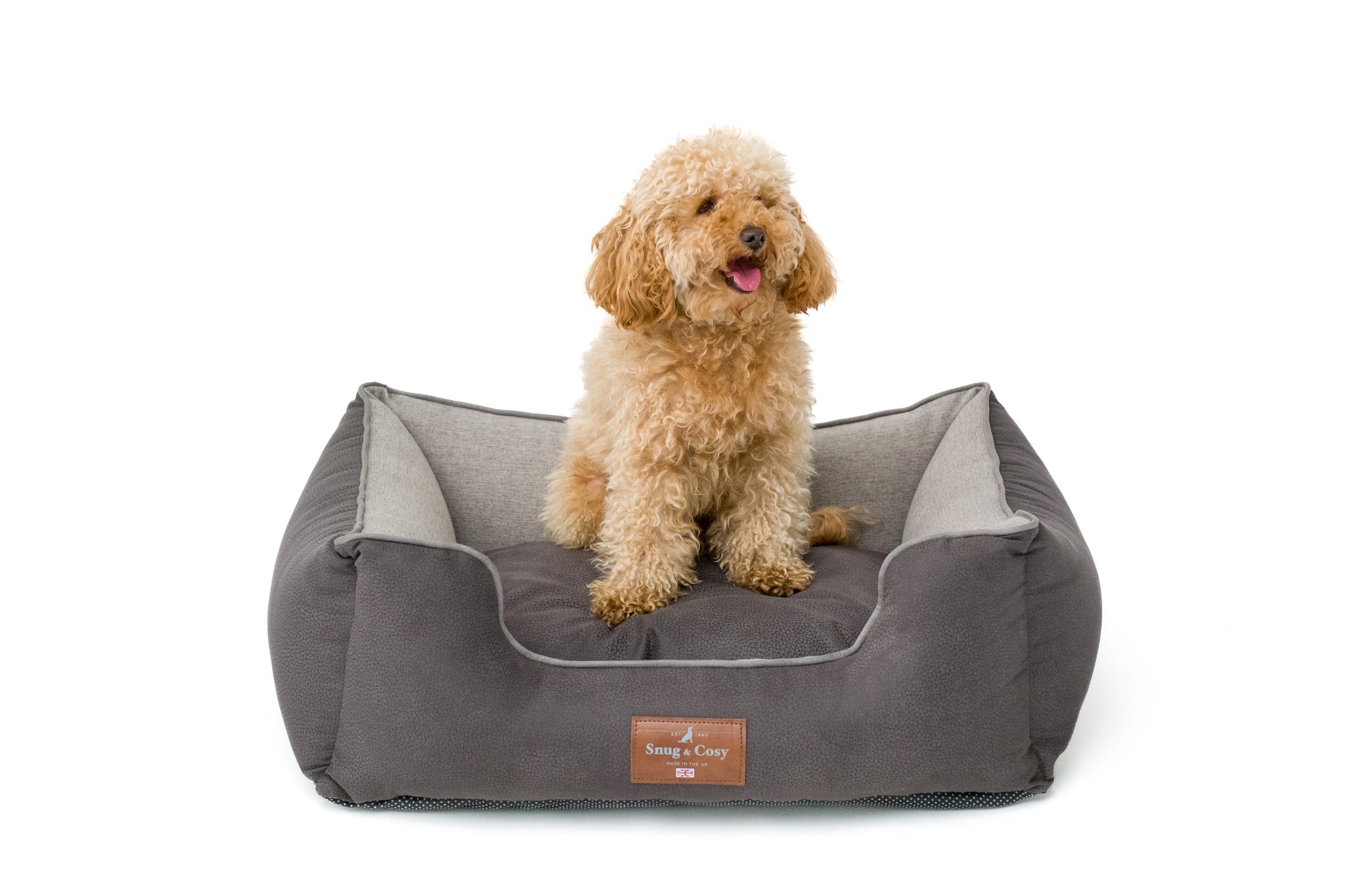 ELEGANCE Faux Leather High Sided Dog bed
