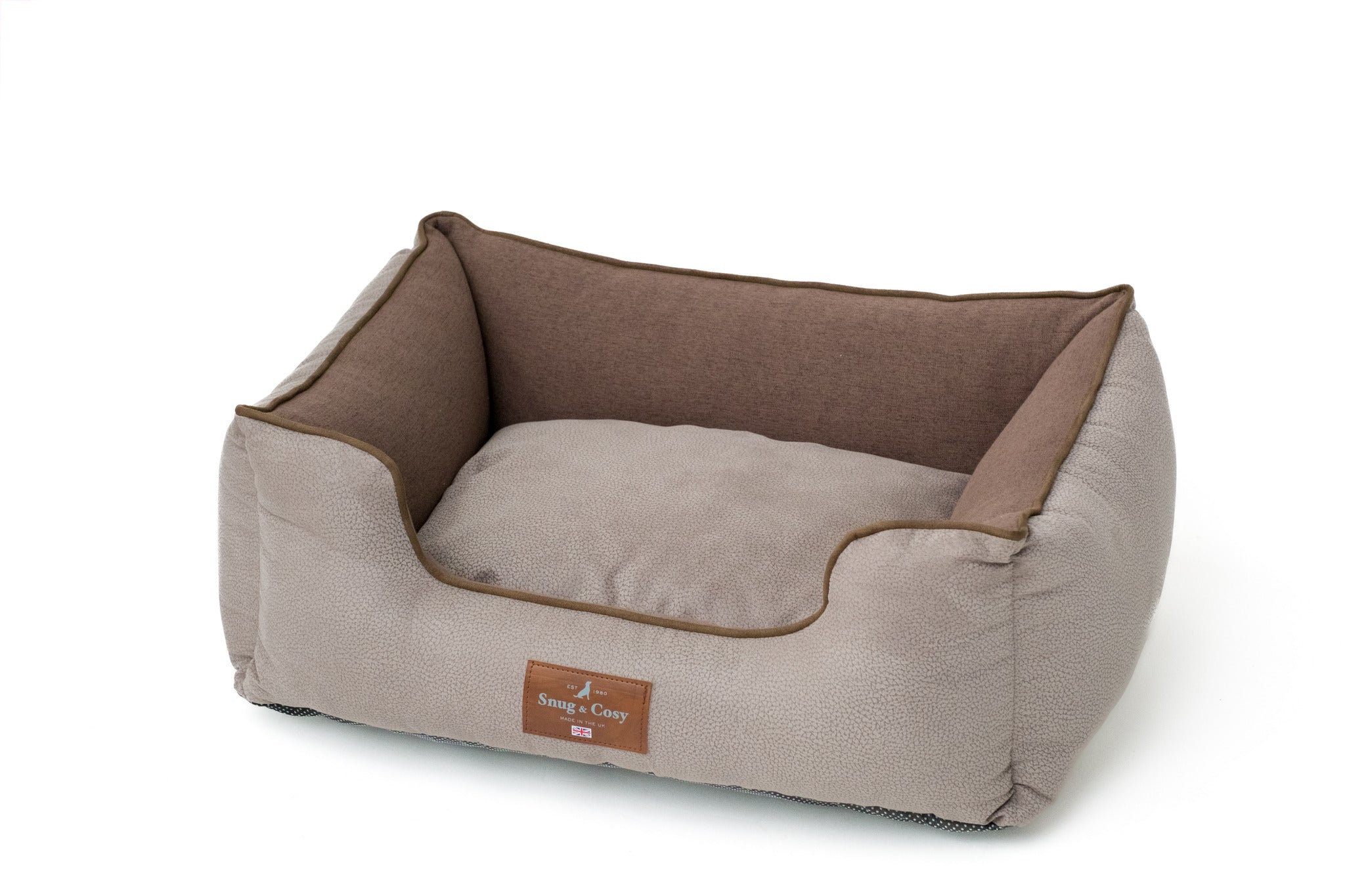 ELEGANCE Faux Leather High Sided Dog bed