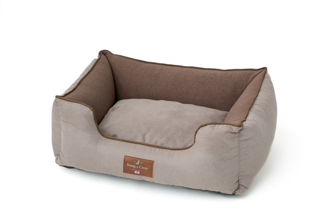 ELEGANCE Faux Leather High Sided Dog bed