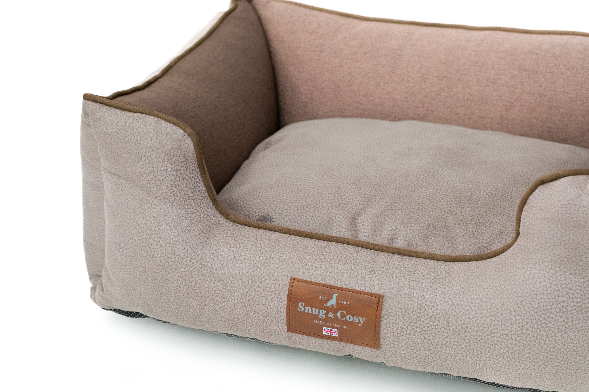 ELEGANCE Faux Leather High Sided Dog bed