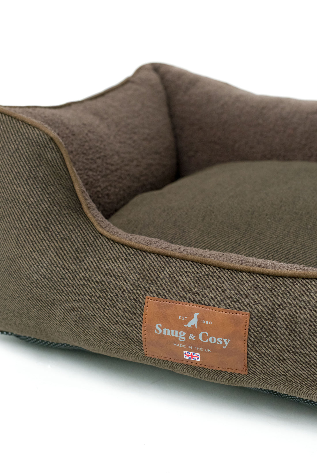 HERITAGE TWEED HIGH SIDED DOG BED