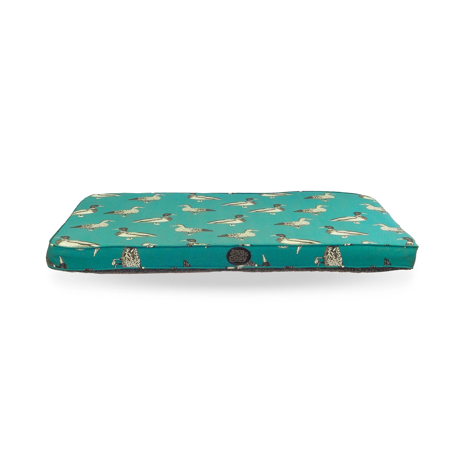 Memory Foam Lounger - Teal Duck - for dogs Snug and Cosy Pets