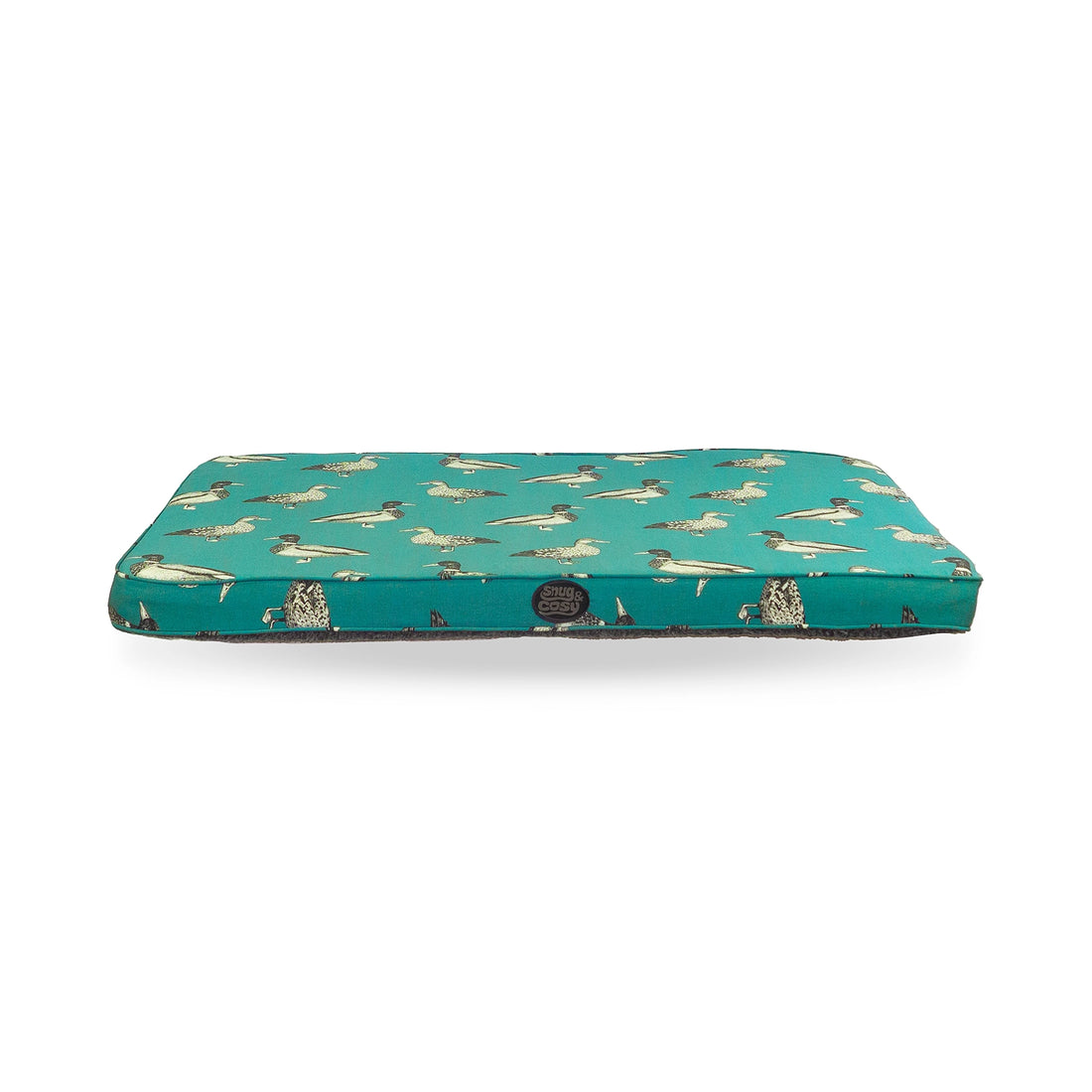 Memory Foam Lounger - Teal Duck - for dogs Snug and Cosy Pets