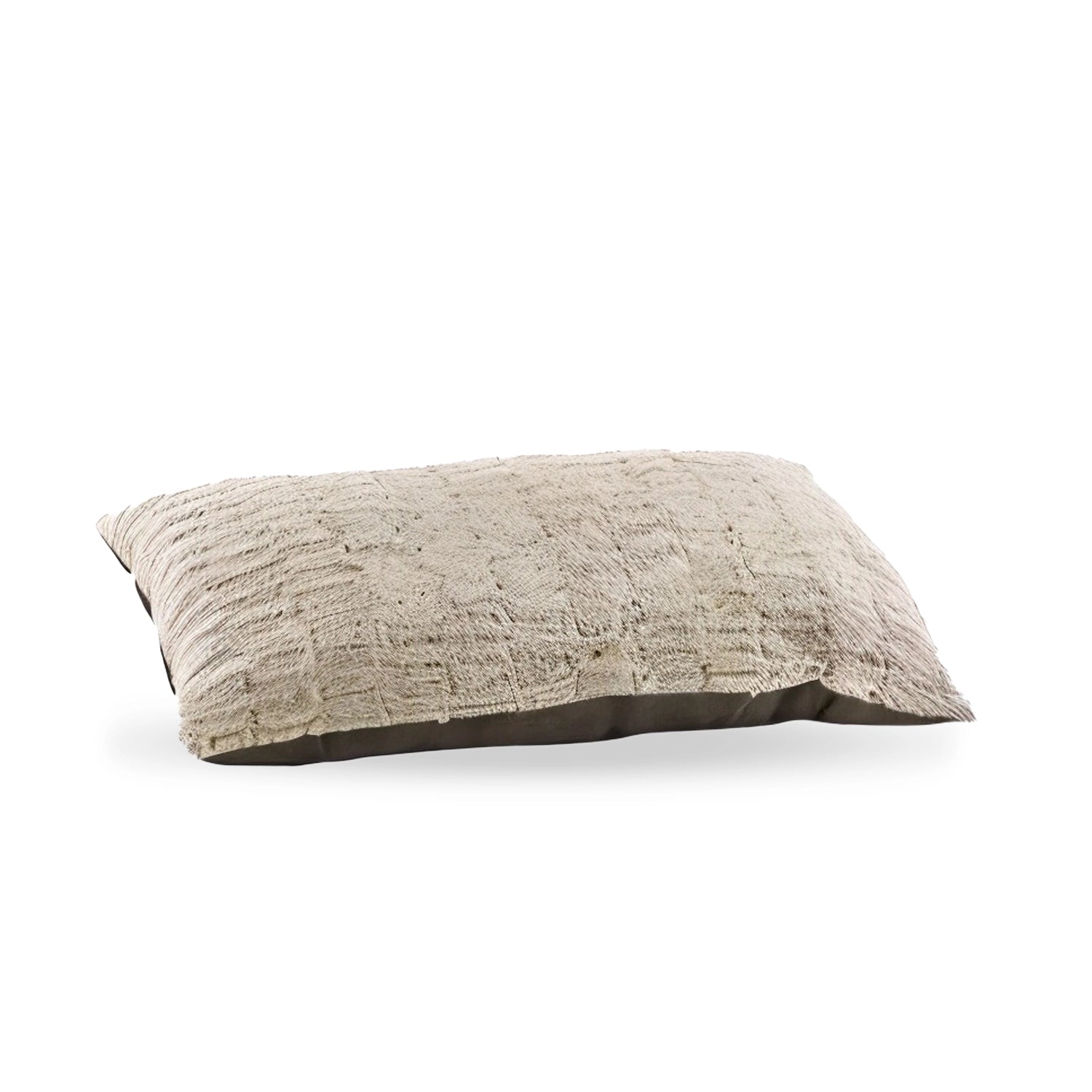 Novara Faux Suede Dog Pet Lounger Cushion Brown - Dog Bed for dogs Snug and Cosy Pets