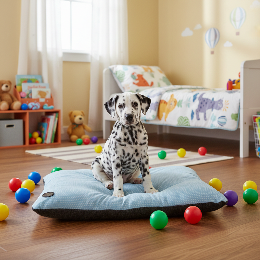 Polka Dot Lounger Light Blue (Cover Only) - for dogs Snug and Cosy Pets