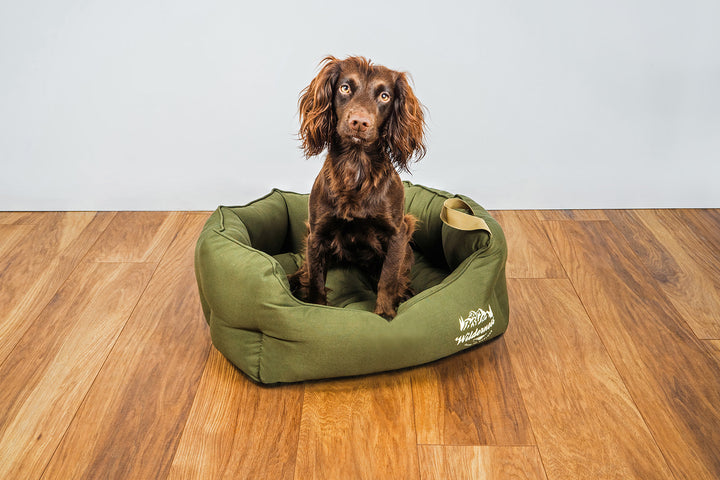 Wilderness Olive Snuggle Dog Bed
