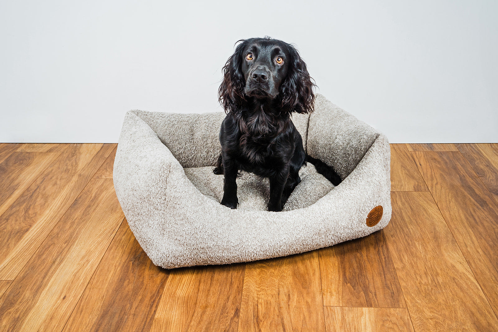 Teddy Boucle Plush Dog Bed