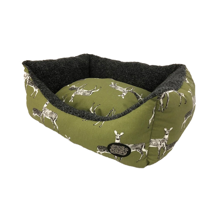 Sage Deer Print Bed