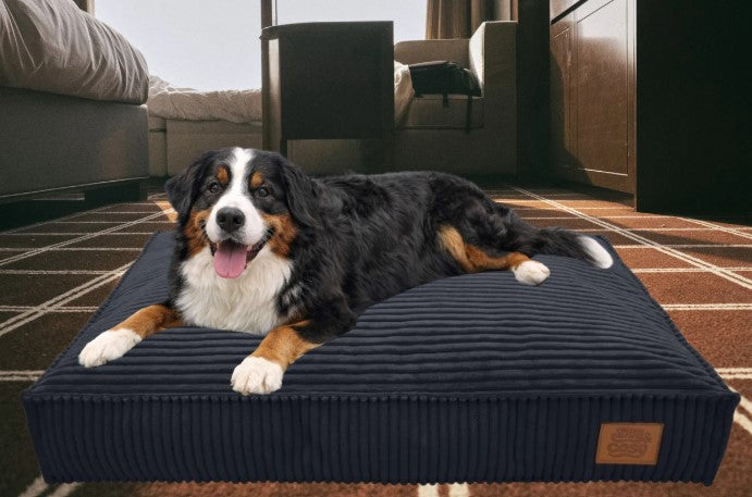 San Remo Chunky Cord Dog Lounger - Removable Washable Cover