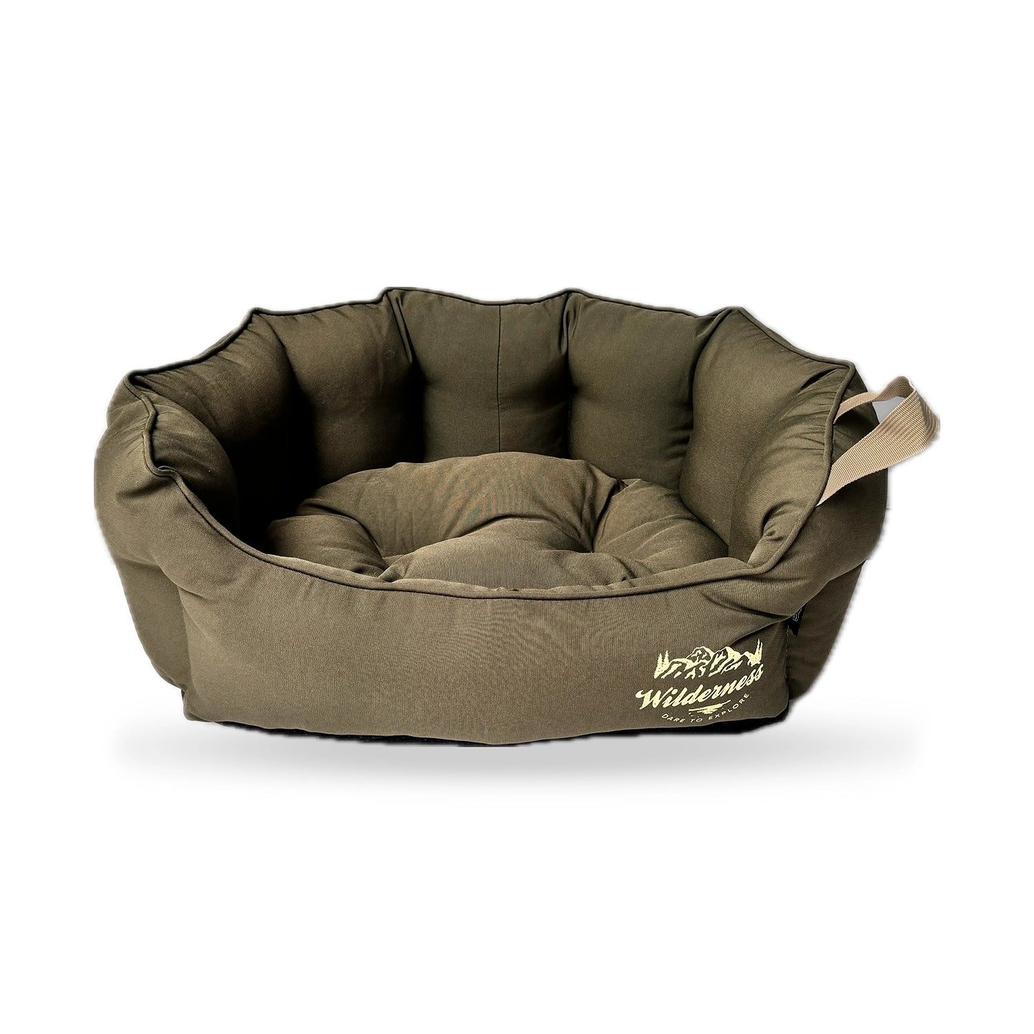 Wilderness Olive Snuggle Dog Bed