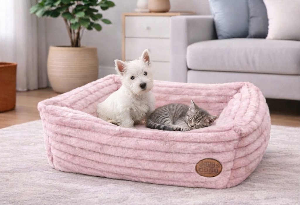 Alaska Faux Fur Pet Bed - UK Made - Dog Beds for dogs Snug and Cosy Pets