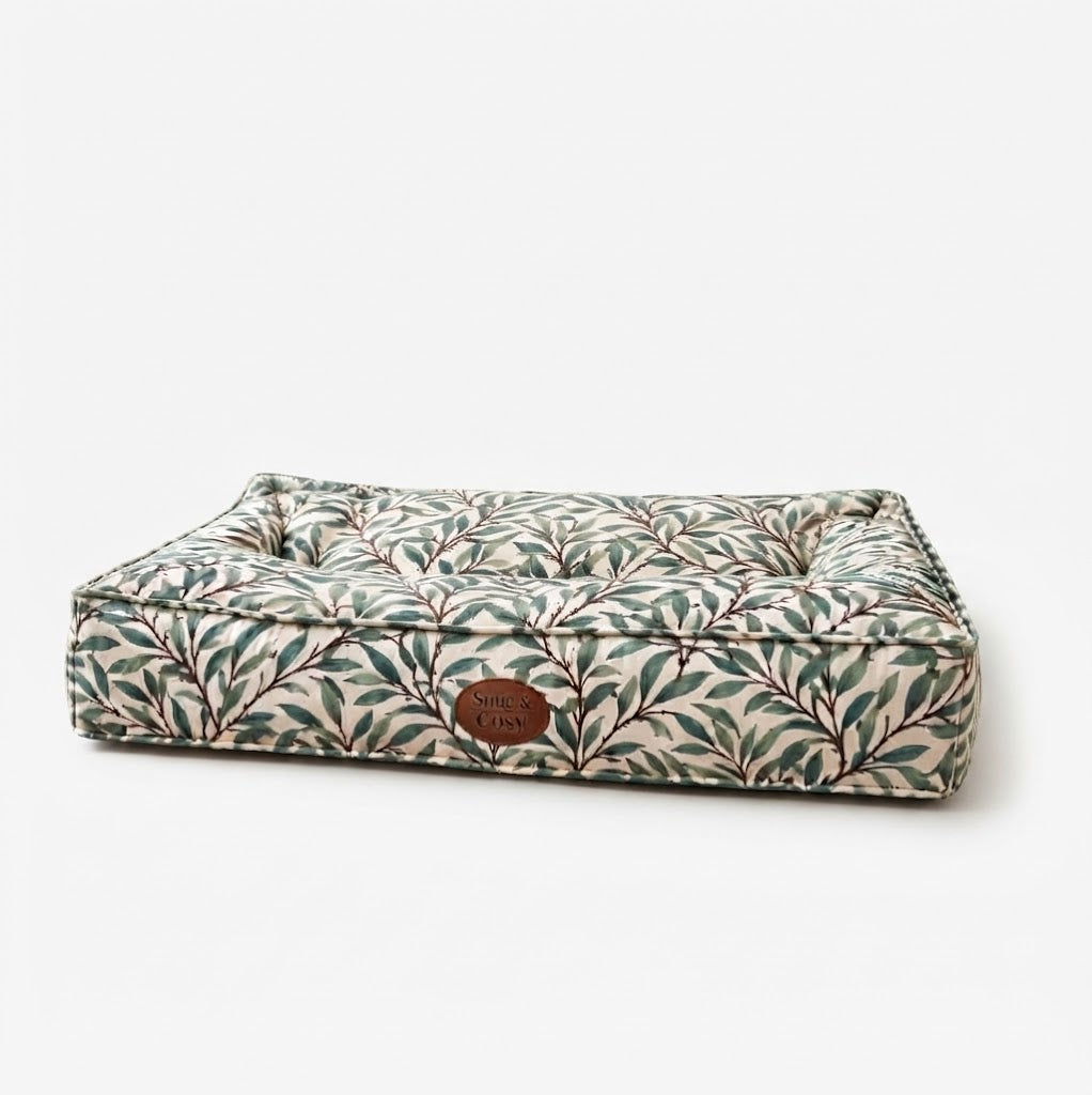 WM William Boughs Sage Pet Mattress Velveteen Fabric - for dogs Snug and Cosy Pets