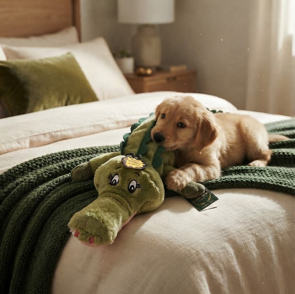 Exciting Alligator Crinkly Toy for Endless Fun - for dogs Snug and Cosy Pets