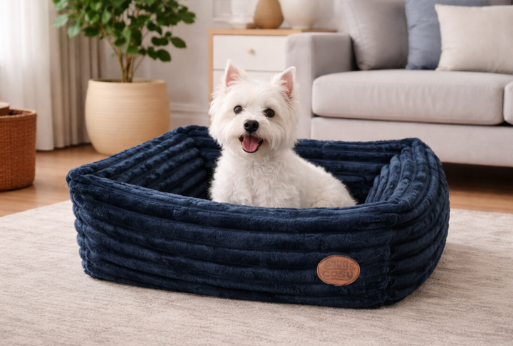 Alaska Orthopaedic Dog Bed - Faux Fur & Memory Foam UK Made - Dog Beds for dogs Snug and Cosy Pets