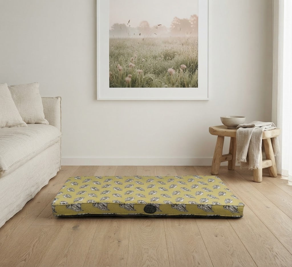 Memory Foam Lounger - Owl Print (Cover Only) for Ultimate Comfort - for dogs Snug and Cosy Pets