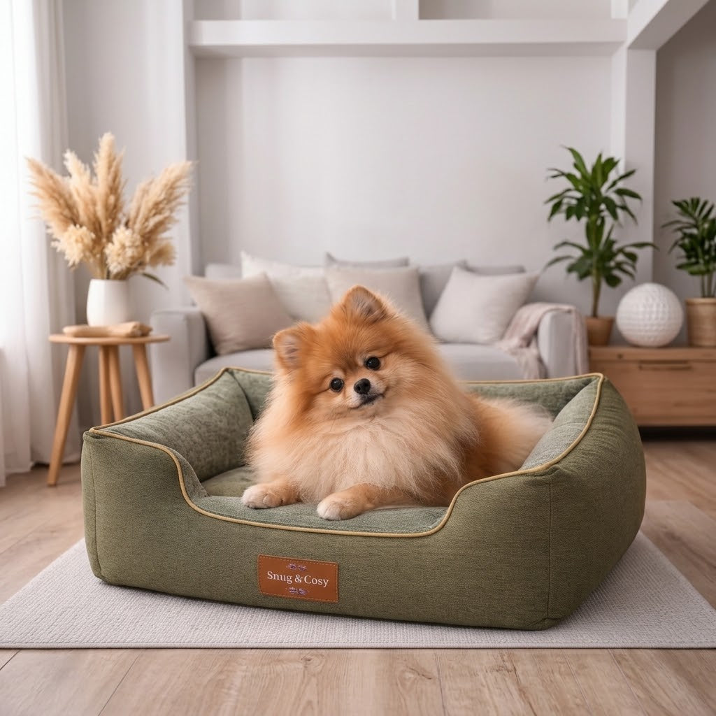 Heritage Tweed High Sided Orthopaedic Bed - Ultimate Comfort for Your Furry Friend - Dog Bed for dogs Snug and Cosy Pets