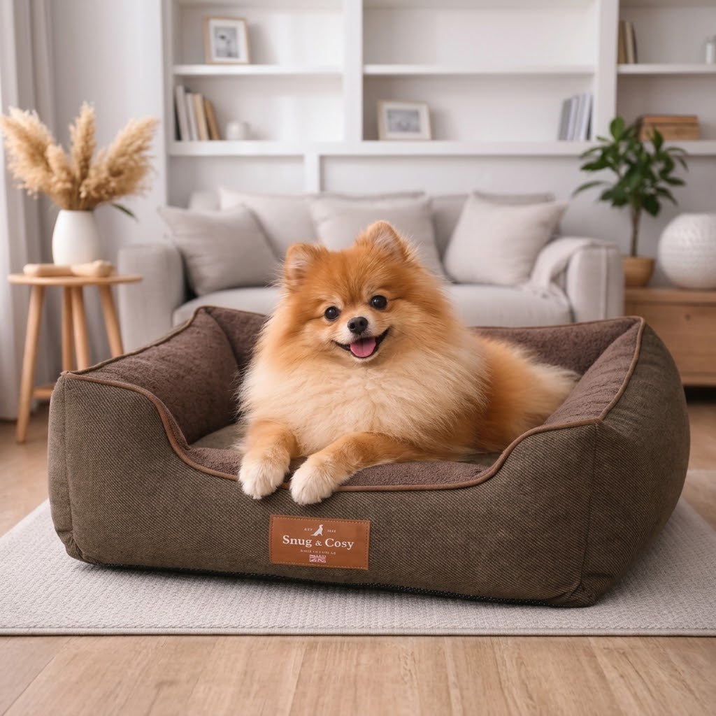 Heritage Tweed High Sided Orthopaedic Bed - Ultimate Comfort for Your Furry Friend - Dog Bed for dogs Snug and Cosy Pets