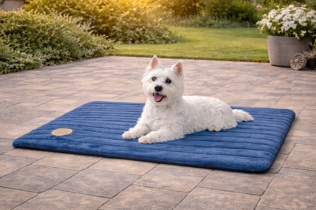 Alaska Memory Foam Faux Fur Dog Pet Mat - Orthopaedic Support & British Design - Dog Mat for dogs Snug and Cosy Pets