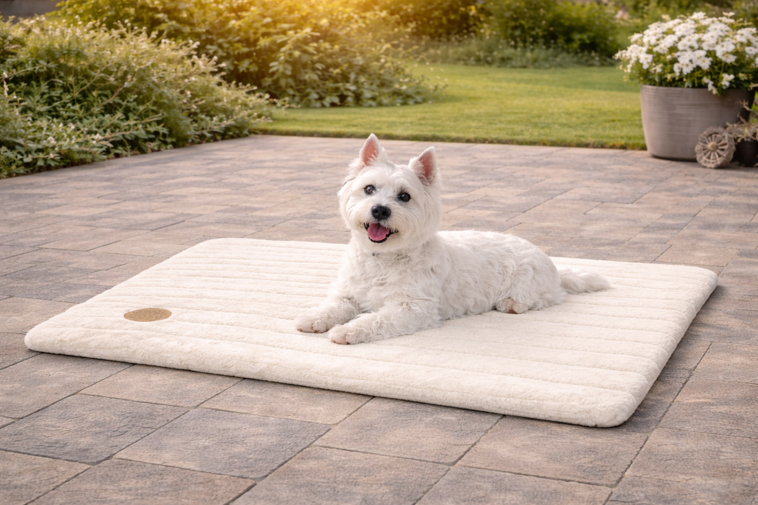 Alaska Memory Foam Faux Fur Dog Pet Mat - Orthopaedic Support & British Design - Dog Mat for dogs Snug and Cosy Pets