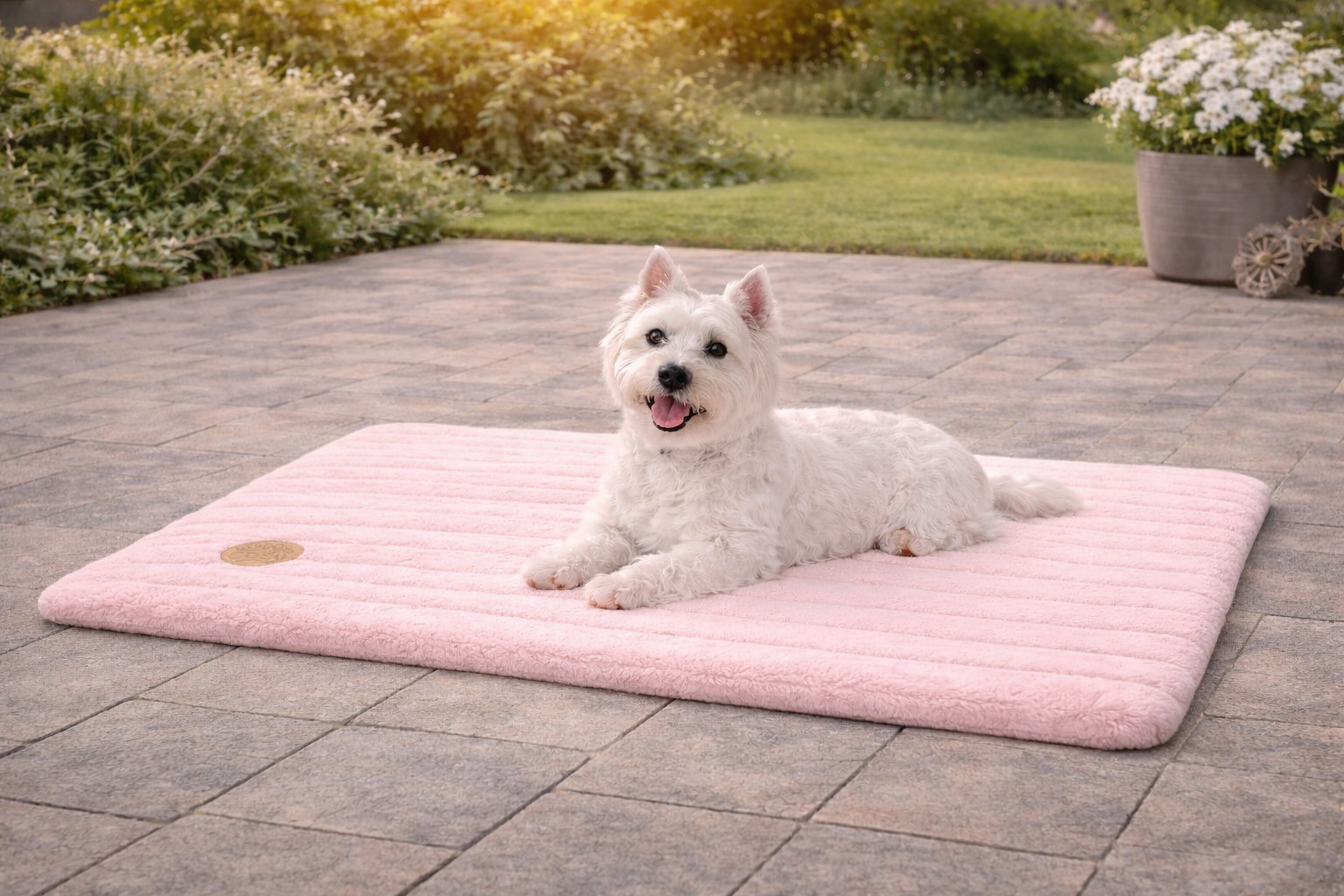 Alaska Memory Foam Faux Fur Dog Pet Mat - Orthopaedic Support & British Design - Dog Mat for dogs Snug and Cosy Pets