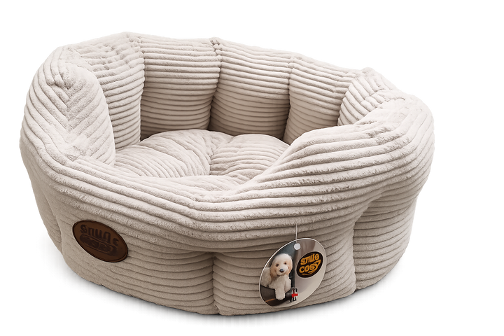 San Remo Oval Mink Dog Bed | Luxury Pet Bedding - Dog Bed for dogs Snug and Cosy Pets