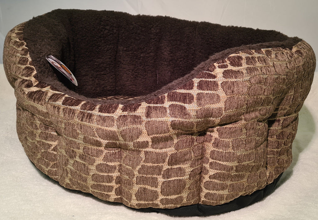 Snug and Cosy Dog Bed Softie Brown