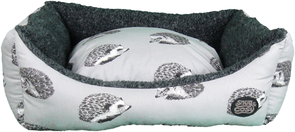 Snug and Cosy Nature collection Rectangular -Hedgehog print