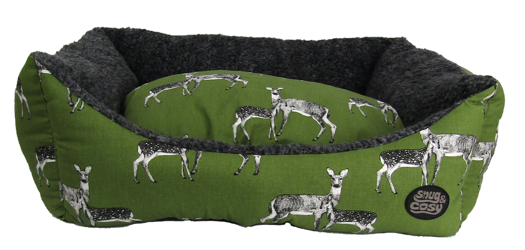 Sage Deer Print Bed