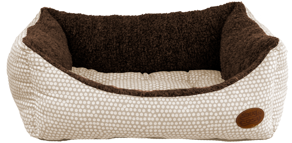 Snug and Cosy Polka Dot Rectangular Pet Bed