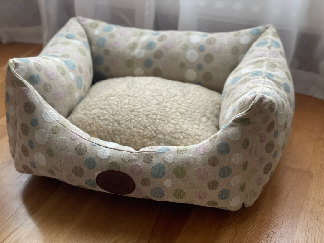 Beige Polka Dot Bed